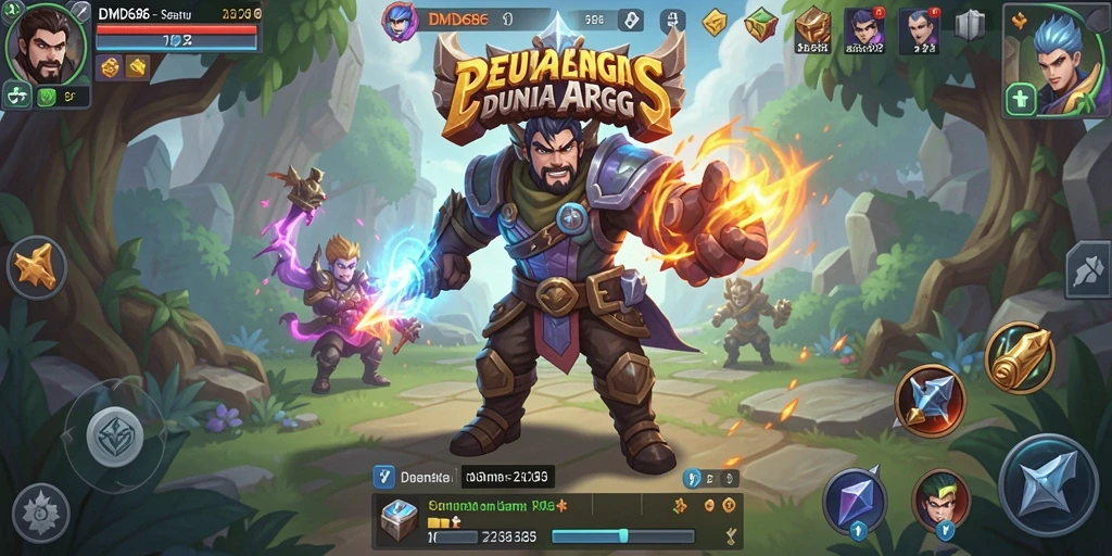 Tampilan gameplay ARPG yang seru dalam DMD686 dengan aksi mendebarkan.