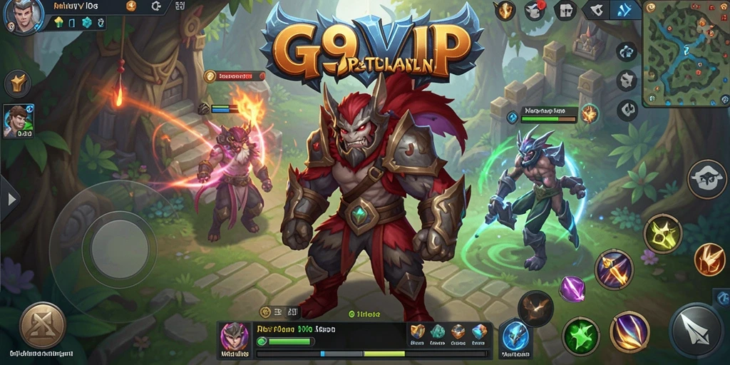 Screenshot G9VIP menampilkan aksi pertarungan dalam dunia MMORPG yang mengesankan.