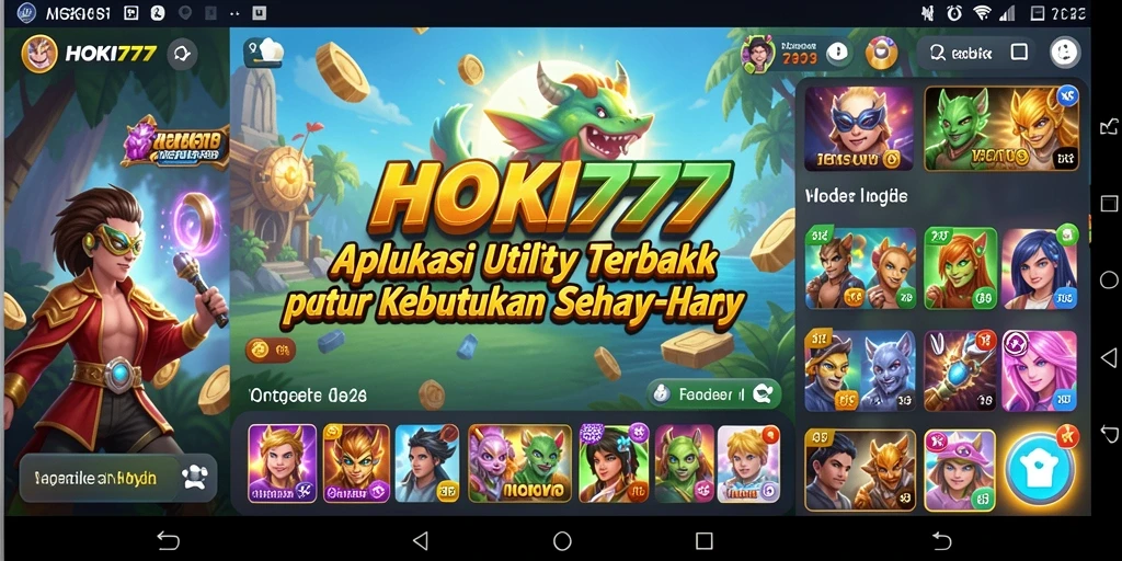 Tampilan antarmuka HOKI777 yang sederhana dan fungsional.