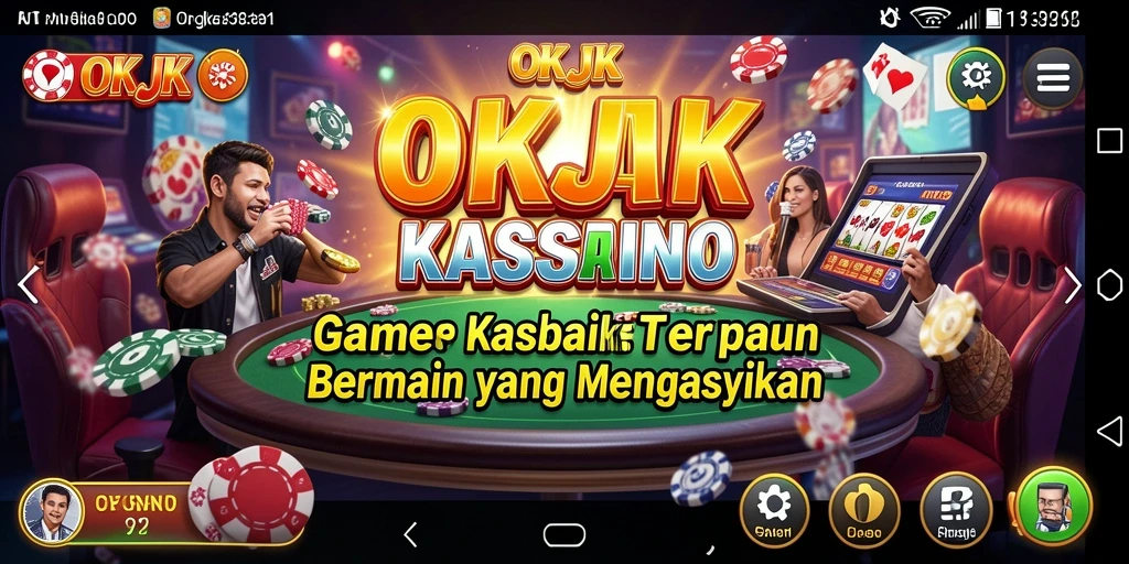 Tampilan utama OKJK menampilkan gameplay kasino yang menarik dan interaktif.
