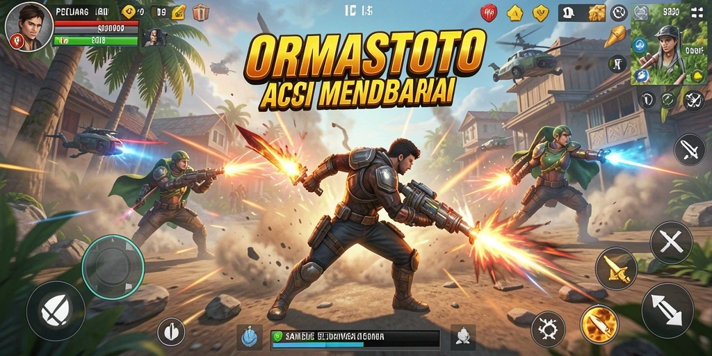 Gameplay seru dalam ORMASTOTO menunjukkan aksi yang mendebarkan.