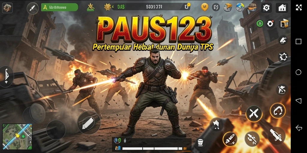 Tangkapan layar PAUS123 menampilkan aksi mendebarkan dalam pertempuran TPS.