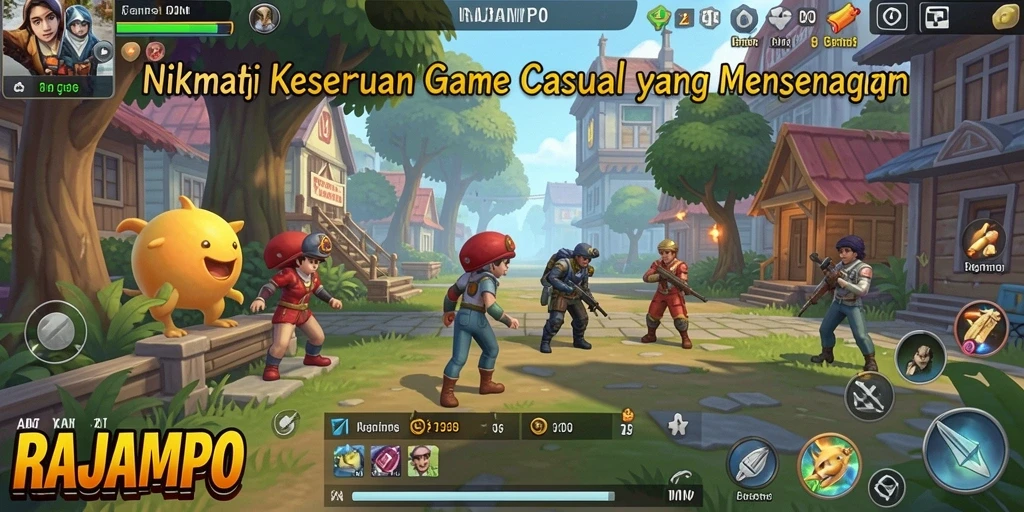 Tampilan gameplay RAJAMPO yang menarik dan penuh warna.