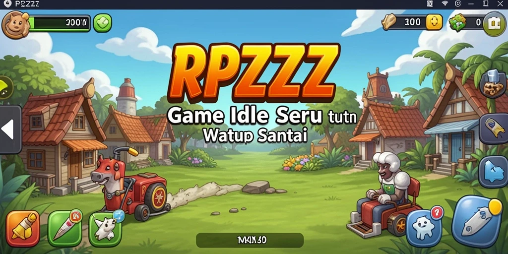 Screenshot gameplay RPZZZ menunjukkan pengalaman Idle yang menyenangkan.