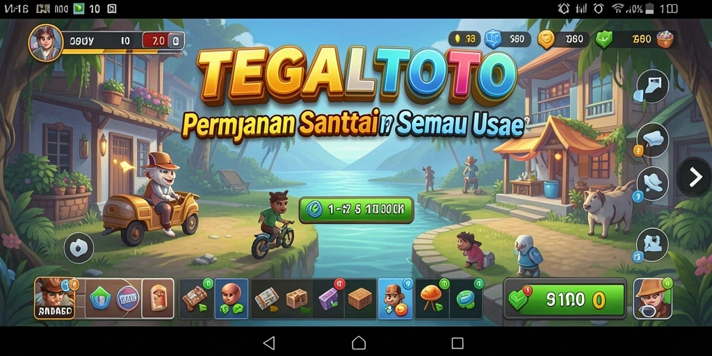 Screenshot menunjukkan pemain menikmati gameplay TEGALTOTO yang seru.