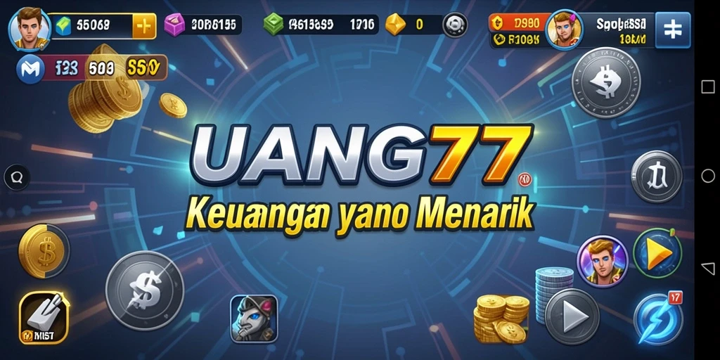 Tampilan gameplay menarik dari UANG77 dengan simulasi keuangan.